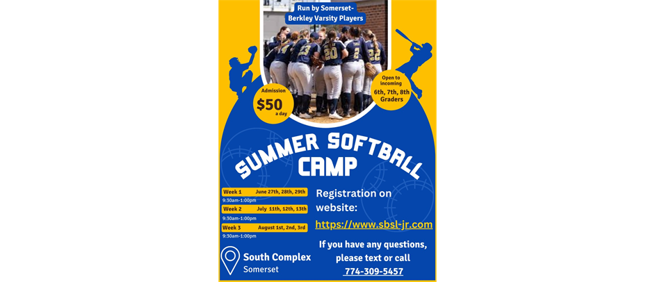 2023 Summer Softball Camp